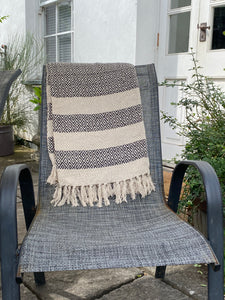 Scandi Boho Stripe Blanket/Throw